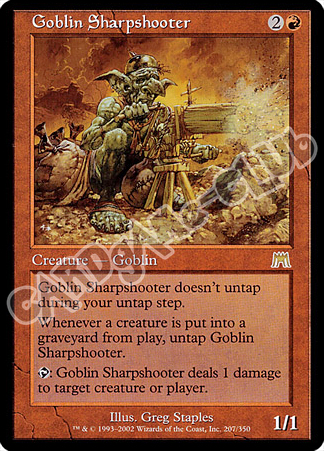 207 / 350 Goblin Sharpshooter rara (EN) -NEAR MINT-
