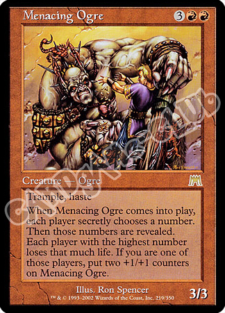 219 / 350 Menacing Ogre rara (EN) -NEAR MINT-