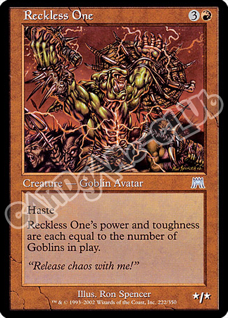 222 / 350 Reckless One non comune (EN) -NEAR MINT-