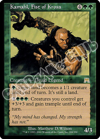 268 / 350 Kamahl, Fist of Kroosa rara (EN) -NEAR MINT-