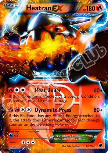 013 / 116 Heatran rara ex foil (EN) -NEAR MINT-