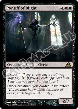 027 / 156 Pontiff of Blight rara (EN) -NEAR MINT-