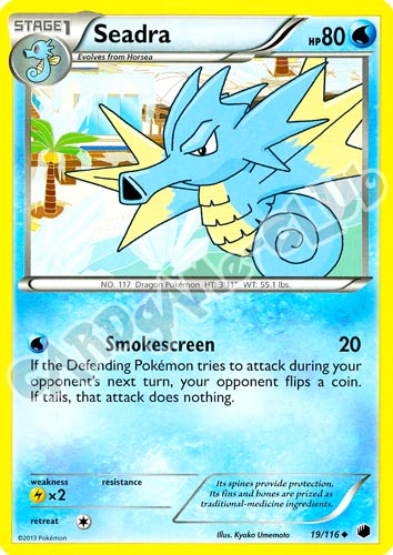 019 / 116 Seadra non comune (EN) -NEAR MINT-