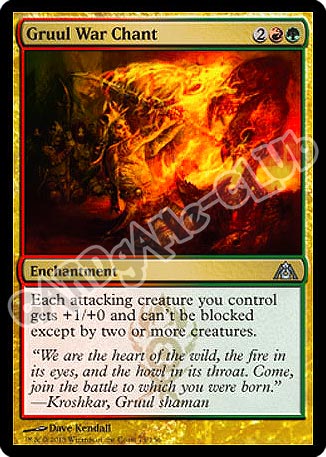 075 / 156 Gruul War Chant non comune (EN) -NEAR MINT-