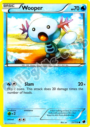 021 / 116 Wooper comune (EN) -NEAR MINT-