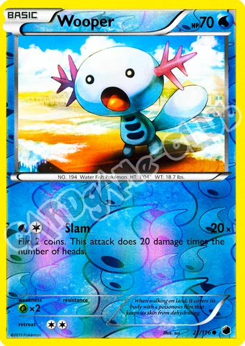 021 / 116 Wooper comune foil reverse (EN) -NEAR MINT-