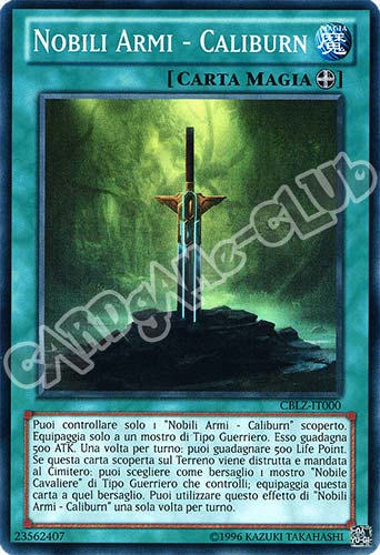 CBLZ-IT000 Nobili Armi - Caliburn super rara Unlimited (IT) -NEAR MINT-