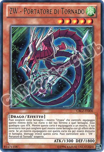 CBLZ-IT006 ZW-Portatore di Tornado rara Unlimited (IT) -NEAR MINT-
