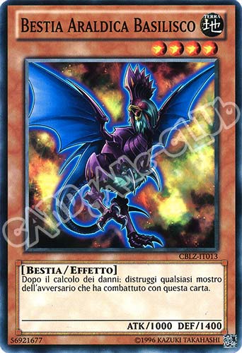 CBLZ-IT013 Bestia Araldica Basilisco comune Unlimited (IT) -NEAR MINT-