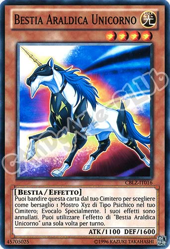 CBLZ-IT016 Bestia Araldica Unicorno comune Unlimited (IT) -NEAR MINT-