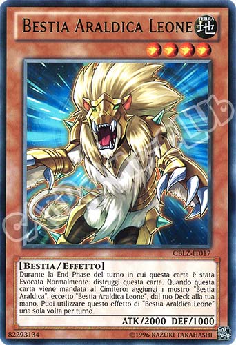 CBLZ-IT017 Bestia Araldica Leone rara Unlimited (IT) -NEAR MINT-