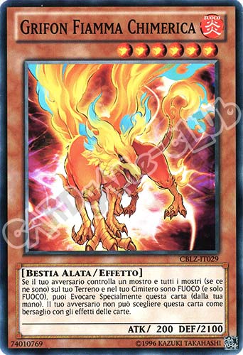 CBLZ-IT029 Grifon Fiamma Chimerica comune Unlimited (IT) -NEAR MINT-