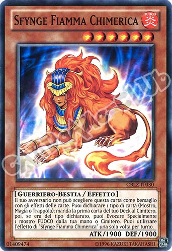 CBLZ-IT030 Sfynge Fiamma Chimerica comune Unlimited (IT) -NEAR MINT-