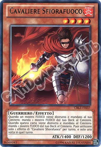CBLZ-IT037 Cavaliere Sfiorafuoco rara Unlimited (IT)  -GOOD-