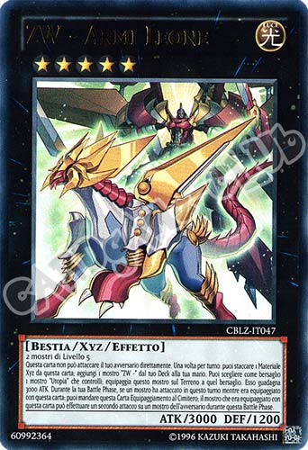 CBLZ-IT047 ZW-Armi Leone ultra rara Unlimited (IT) -NEAR MINT-