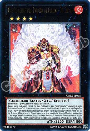 CBLZ-IT048 Fratellanza del Pugno di Fuoco-Re Tigre ultra rara Unlimited (IT) -NEAR MINT-
