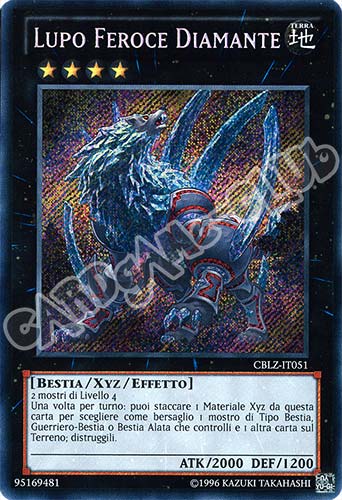 CBLZ-IT051 Lupo Feroce Diamante rara segreta Unlimited (IT) -NEAR MINT-