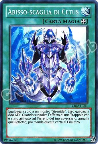 CBLZ-IT061 Abisso-scaglia di Cetus comune Unlimited (IT) -NEAR MINT-