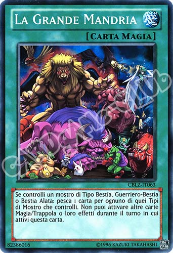 CBLZ-IT063 La Grande Mandria comune Unlimited (IT) -NEAR MINT-