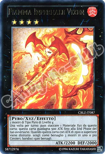 CBLZ-IT087 Fiamma Infernale Vixen rara Unlimited (IT) -NEAR MINT-