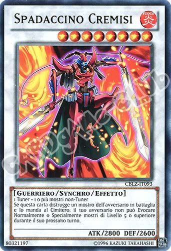 CBLZ-IT093 Spadaccino Cremisi rara Unlimited (IT) -NEAR MINT-