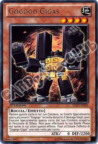 LTGY-IT002 Gogogo Gigas rara 1a Edizione (IT) -GOOD-