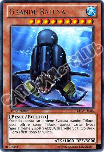 LTGY-IT008 Grande Balena rara 1a Edizione (IT) -NEAR MINT-