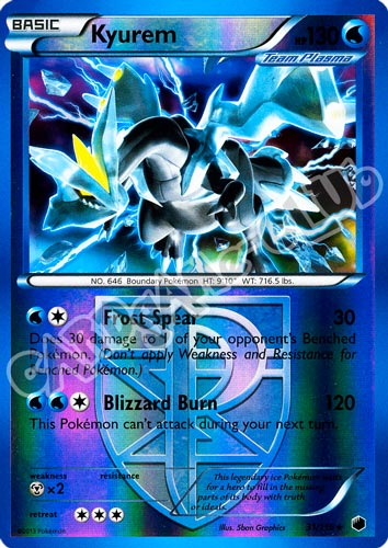 031 / 116 Kyurem rara foil reverse (EN) -NEAR MINT-