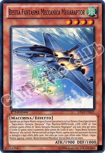 LTGY-IT021 Bestia Fantasma Meccanica Megaraptor super rara 1a Edizione (IT) -NEAR MINT-