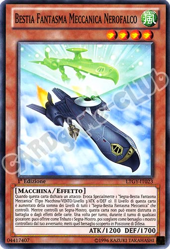 LTGY-IT023 Bestia Fantasma Meccanica Nerofalco comune 1a Edizione (IT) -NEAR MINT-