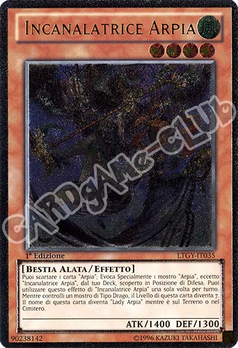 LTGY-IT035 Incanalatrice Arpia rara ultimate 1a Edizione (IT) -NEAR MINT-