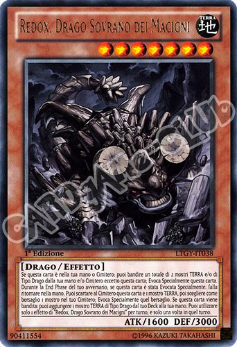 LTGY-IT038 Redox, Drago Sovrano dei Macigni rara 1a Edizione (IT) -NEAR MINT-
