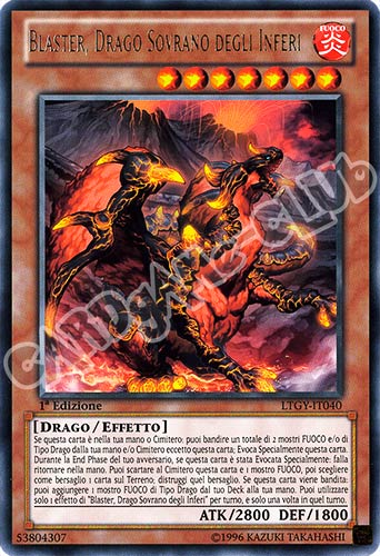 LTGY-IT040 Blaster, Drago Sovrano degli Inferi rara 1a Edizione (IT) -PLAYED-