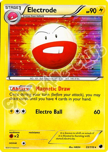 033 / 116 Electrode rara foil (EN) -NEAR MINT-