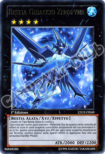 LTGY-IT049 Bestia Ghiaccio Zerofyne rara 1a Edizione (IT) -GOOD-
