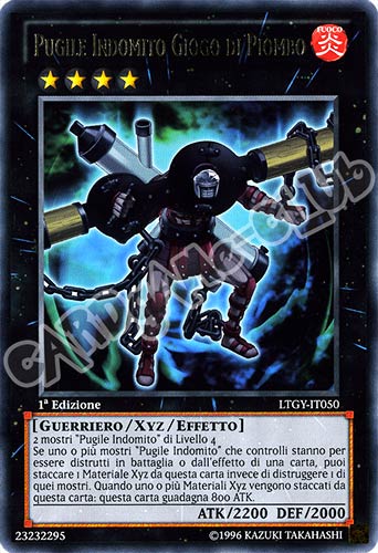 LTGY-IT050 Pugile Indomito Gioco di Piombo rara 1a Edizione (IT) -NEAR MINT-