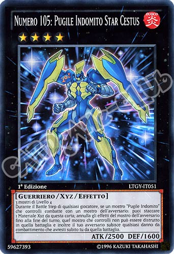 LTGY-IT051 Numero 105: Pugile Indomito Star Cestus super rara 1a Edizione (IT) -NEAR MINT-