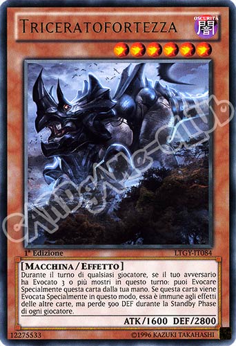 LTGY-IT084 Triceratofortezza rara 1a Edizione (IT) -NEAR MINT-