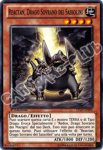 LTGY-IT095 Reactan, Drago Sovrano dei Sassolini comune 1a Edizione (IT) -NEAR MINT-