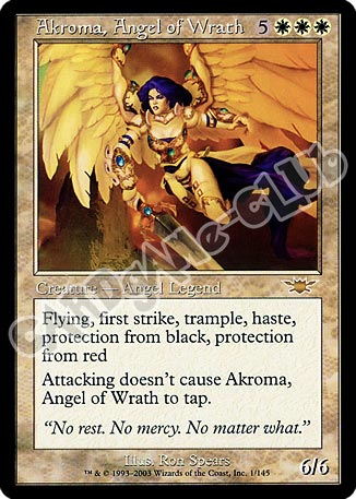 001 / 145 Akroma, Angel of Wrath rara (EN) -NEAR MINT-