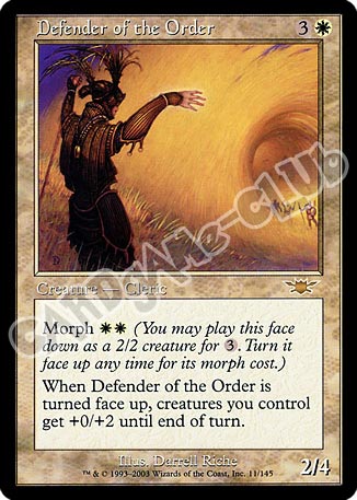 011 / 145 Defender of the Order rara (EN) -NEAR MINT-
