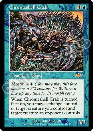 032 / 145 Chromeshell Crab rara (EN) -NEAR MINT-