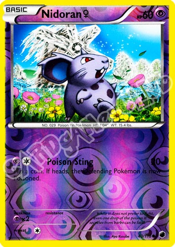040 / 116 Nidoran F comune foil reverse (EN) -NEAR MINT-