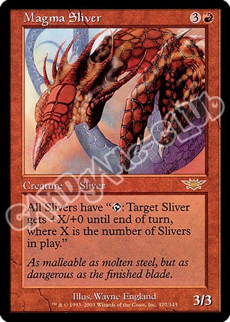 107 / 145 Magma Sliver rara (EN) -NEAR MINT-