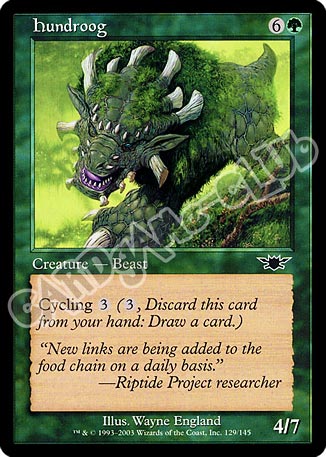 129 / 145 Hundroog comune (EN) -NEAR MINT-