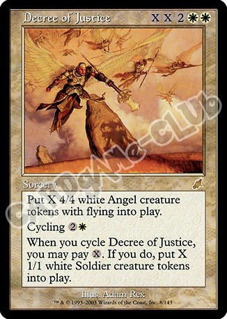 008 / 143 Decree of Justice rara (EN) -NEAR MINT-