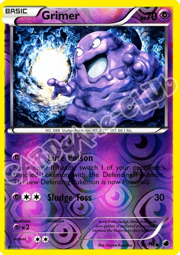 045 / 116 Grimer comune foil reverse (EN) -NEAR MINT-