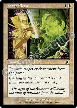 026 / 143 Wipe Clean comune (EN) -NEAR MINT-