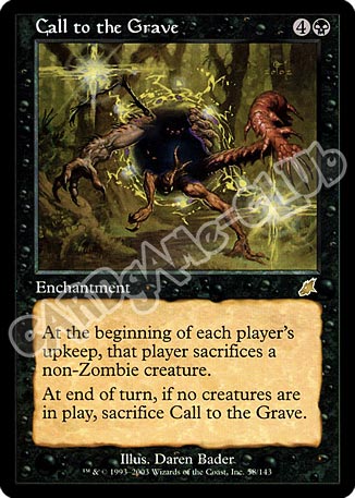 058 / 143 Call to the Grave rara (EN) -NEAR MINT-