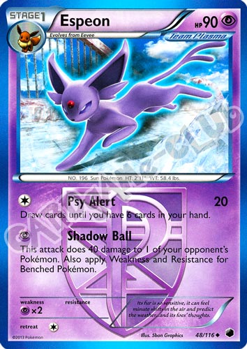 048 / 116 Espeon non comune (EN) -NEAR MINT-